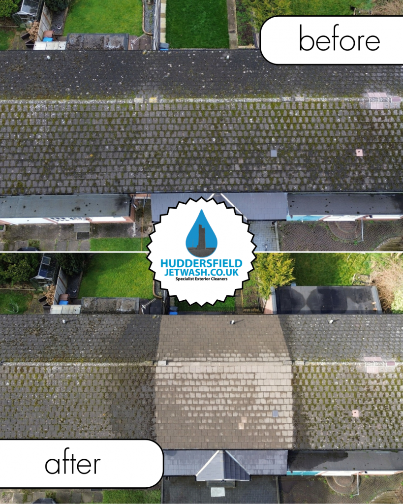 Huddersfield Roof Clean Drone Shots