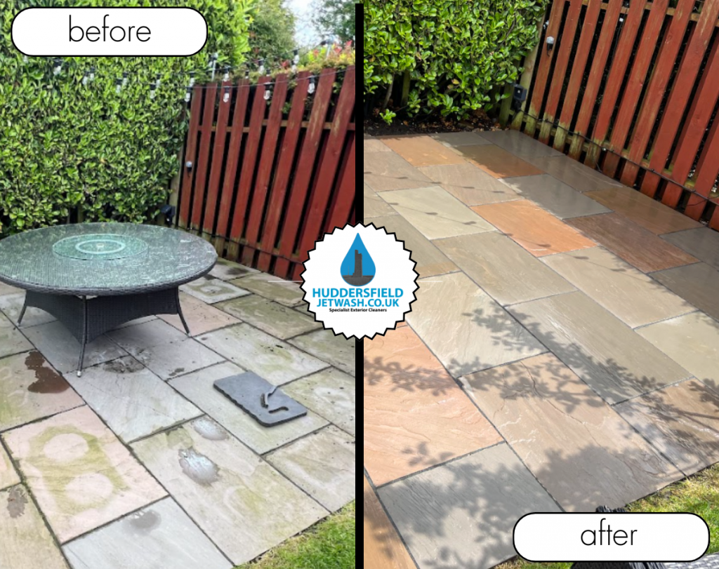 Indian Sandstone Patio Cleaning Brighouse